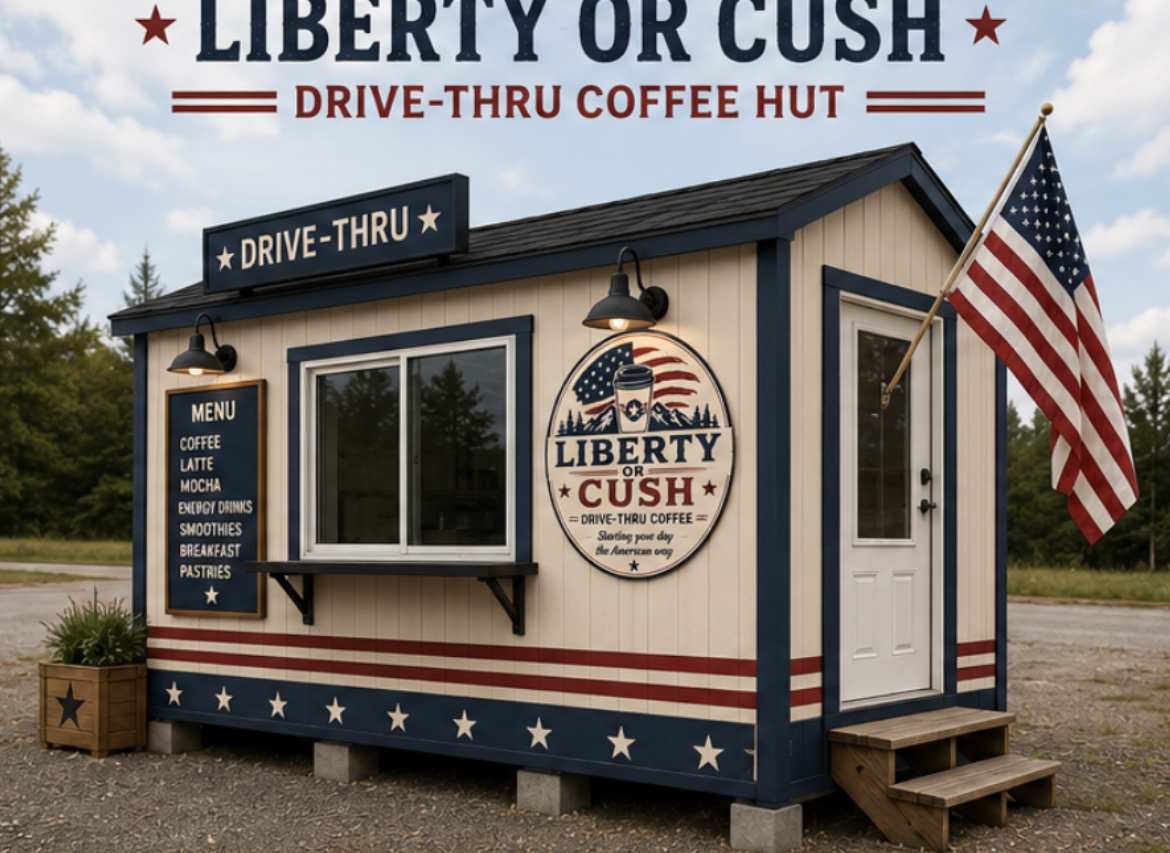 Liberty or Cush drive-thru hut